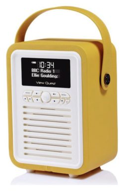 VQ - Retro Mini DAB Radio - Yellow